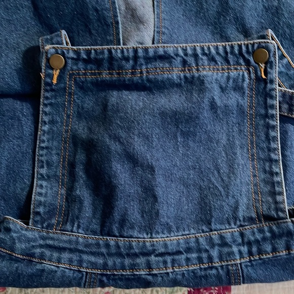 Jean Bibb maxi dress zipper closing for the strip with for the skirt - Picture 4 of 7